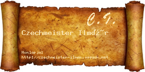 Czechmeister Ilmár névjegykártya